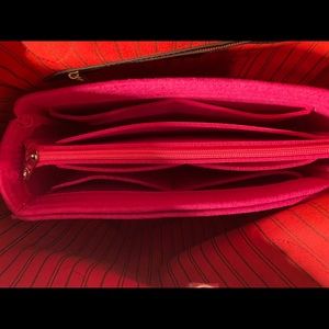 Felt purse bag organizer insert with zipper